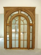 Custom Millwork -  Palladium Arch Doors with Lights, early 1800s