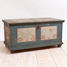 Antique Chest in Original Paint, Northern Europe, c. late 1700's