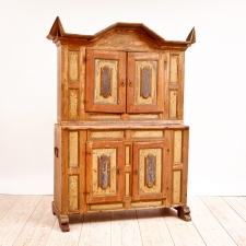Swedish Antique Baroque Cabinet from Gotland, Dated 1730