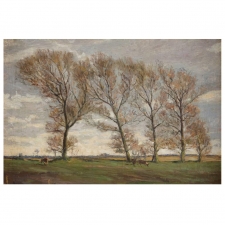 Landscape Painting by Aksel Martin Lassen, Dated 1910