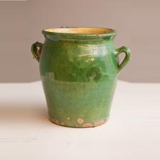 French Antique Confit Pot with Full Glaze