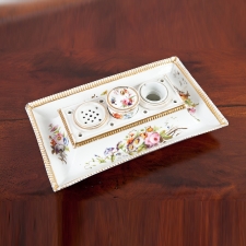 Antique Porcelain Inkwell