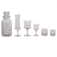 Orrefors Crystal Barware Service for 12 (67 pieces), Designed by Ingeborg Lundin