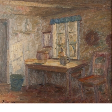 "Still-Life Interior" Oil on Canvas