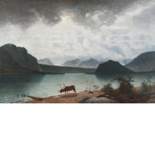 "Mountain Lake," Saggat Trask Lapland Johan Ringsten or Per D. Holm, c. 1879