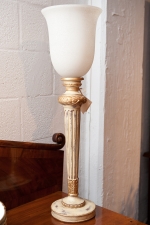 Fluted Table Torchiere Lamp