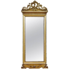 French Belle Époque Mirror in Carved and Gilded Wood, circa 1880