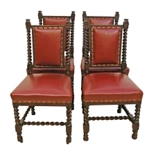 Set of 4 (four) American Renaissance Revival Dining Chairs