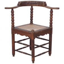 Dutch Colonial Corner Chair from Suriname