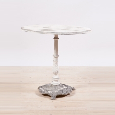 Cast Aluminum Pedestal Garden Table, c. 1920