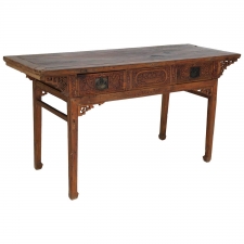 18th Century Qing Chinese Altar Table with Fine Carvings