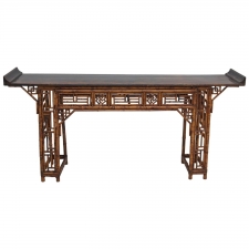 Antique Chinese Bamboo Altar Table